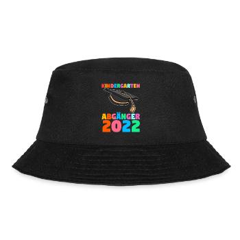 Schüler Kindergarten 2022 Schulanfang Einschulung - Bucket Hat - Schwarz - Vorne - Lela (165cm)