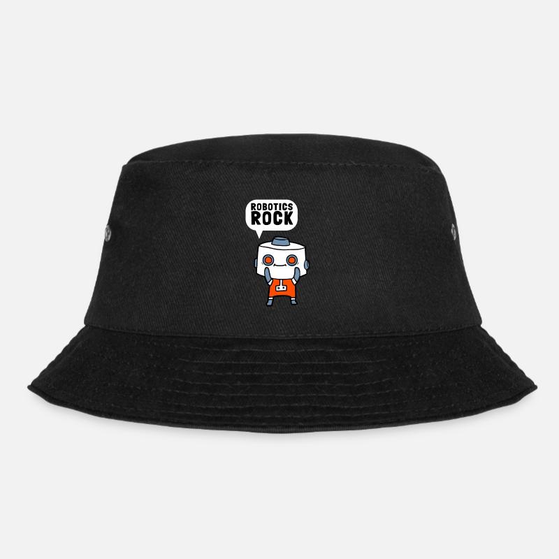 Robotics Robots Droid Builder And Robotics - Bucket Hat - Schwarz
