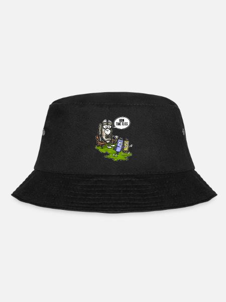80er 90er Jahre Kassette Musik Sitzen Kassette Kassette - Bucket Hat - Schwarz
