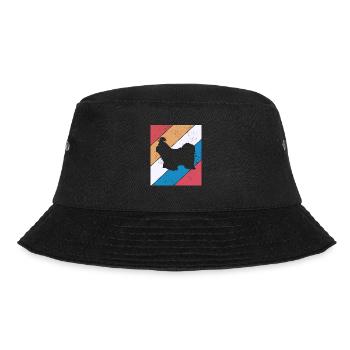 Shih Tzu dog lover Retro vintage Gift idea - Bucket Hat - black - Front - Lela (165cm)