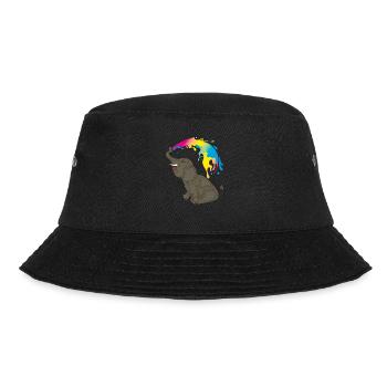 LGBT Elephant Pan Pride Month Gift Pansexual - Bucket Hat - black - Front - Lela (165cm)