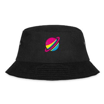 Saturn Pan Flag Queer LGBT Cadeau Pansexuel - Bob - noir - Devant - Lela (165cm)