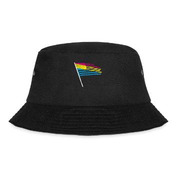 Pan USA Flag Queer LGBT Gift Pansexual - Bob - noir - Devant - Lela (165cm)