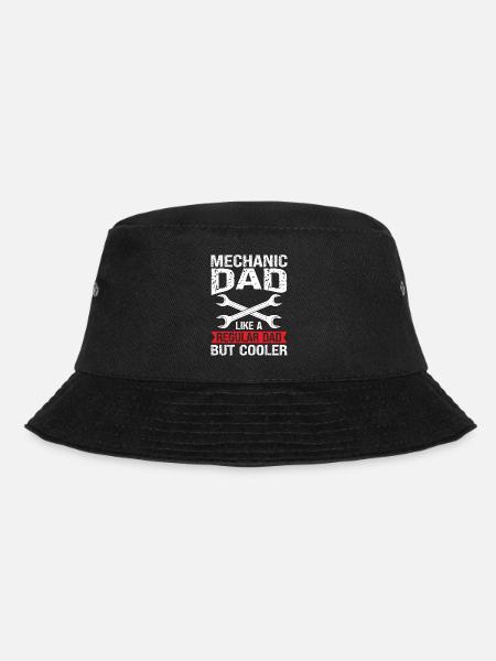 Mechaniker Vater Mechaniker Vater Familie Geschenk - Bucket Hat - Schwarz