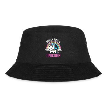 Dream like a Unicorn Rainbow - Bucket Hat - black - Front - Lela (165cm)