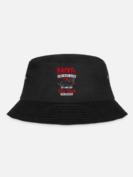 Dackel sind auf das Beste Reduziert Dackel Geschen - Bucket Hat - Schwarz