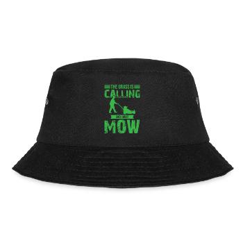 The Grass Is Calling And I Must Mow - Gardener - Bucket Hat - black - Front - Lela (165cm)