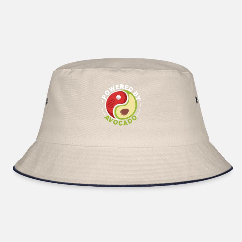 Powered by Avocado Guac Guacamole Avocado-Lie Bucket Hat