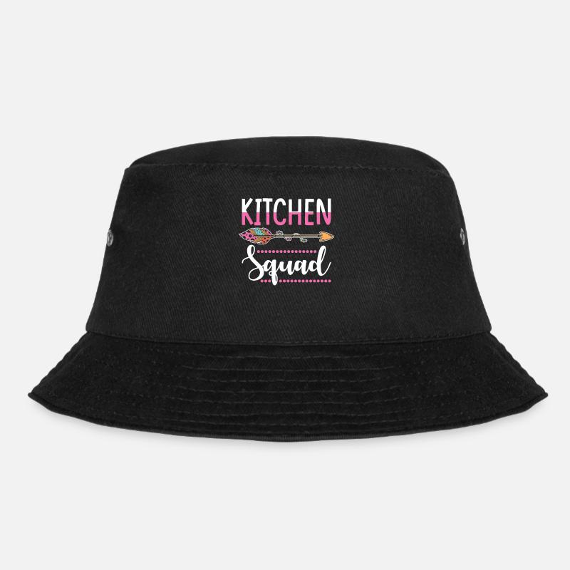 Küchen MItarbeiterin Gruppe - Bucket Hat - Schwarz