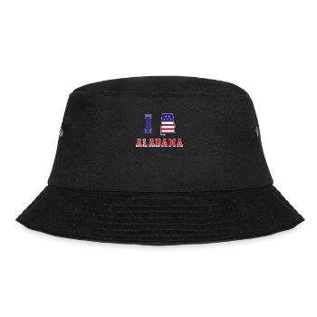Alabama USA I love Albama - Bucket Hat - black - Front - Lela (165cm)