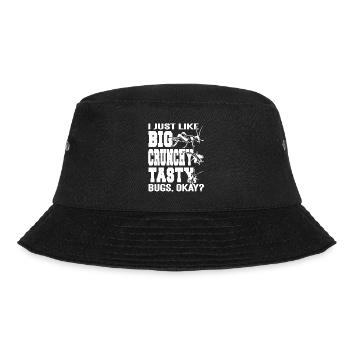 I just like big, crunchy, delicious insects - Bucket Hat - black - Front - Lela (165cm)