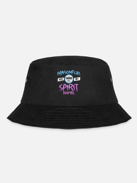 Dragonflies Flying Insect Quotes Entomologist - Bucket Hat - black