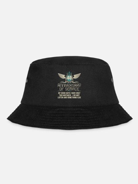 40 Jahre im Dienst 40 Jähriges Dienstjubiläum - Bucket Hat - Schwarz