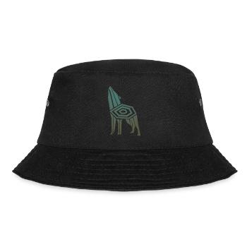 Wolf Odins Valhalla Wikinger Wölfe - Bucket Hat - Schwarz - Vorne - Lela (165cm)