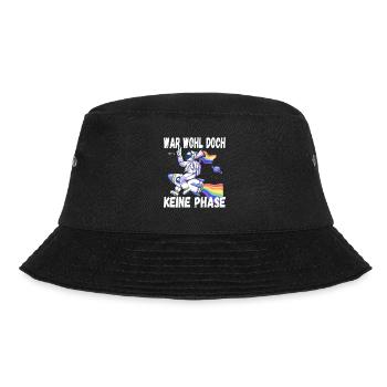 LGBTQ Pride Regenbogen War Wohl Doch Keine Phase - Bucket Hat - Schwarz - Vorne - Lela (165cm)