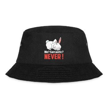 Ich? Sarkastisch? Nie süßes Kaninchen Ostertag - Bucket Hat - Schwarz - Vorne - Lela (165cm)