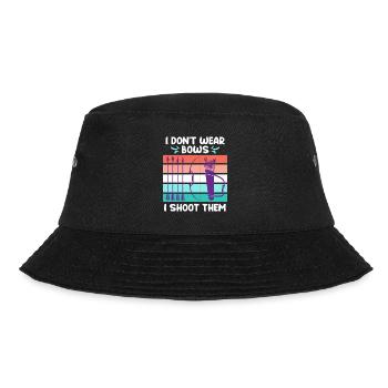 I don't wear Bows I shoot them Archery - Bucket Hat - black - Front - Lela (165cm)