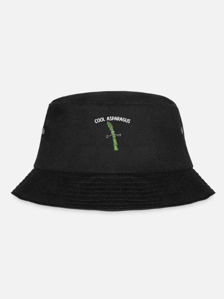 Cool Spargel T-Shirt - Bucket Hat - Schwarz