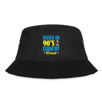 Raised On 90's Country Music Cowboy - Bucket Hat - black - Front - Lela (165cm)