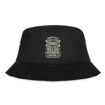 1969 Geboren Geburtstag Retro Vintage - Bucket Hat - Schwarz - Vorne - Lela (165cm)