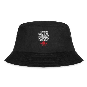 Vater Heavy Metal - Bucket Hat - Schwarz - Vorne - Lela (165cm)