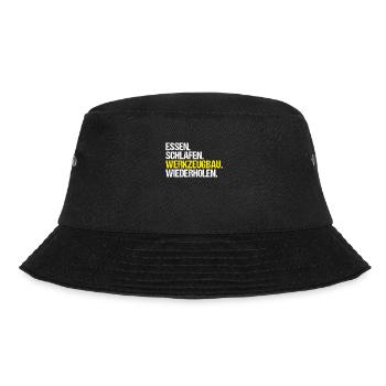 Werkzeugmechaniker Werkzeugmacher Tool & Die Maker - Bucket Hat - Schwarz - Vorne - Lela (165cm)