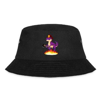 Fire Brigade Dinosaurs - Bucket Hat - black - Front - Lela (165cm)