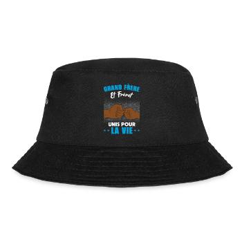 grand frère et petit frère unis pour la vie check - Bob - noir - Devant - Lela (165cm)