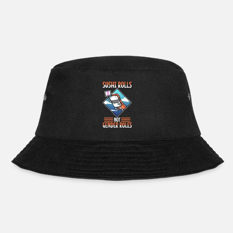 Sushi rolls not gender roles - Bucket Hat - Schwarz
