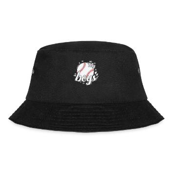 My Boys Baseball Team Ball Sports - Bucket Hat - black - Front - Lela (165cm)