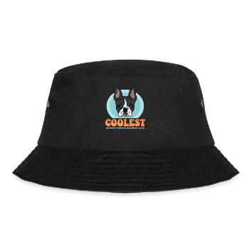 Boston Terrier Grandpa Hundebesitzer Geschenk - Bucket Hat - Schwarz - Vorne - Lela (165cm)