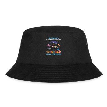 Whale Ocean Sea Marine Biologist Marine Biology - Bucket Hat - black - Front - Lela (165cm)