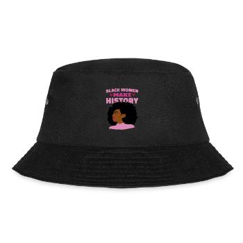 Schwarze Frauen Geschichte Schwarze Frauen Geschic - Bucket Hat - Schwarz - Vorne - Lela (165cm)