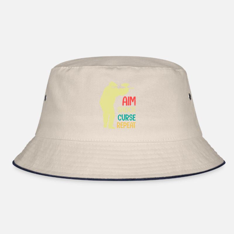 Aim Shooting Curse again Paintball Bucket Hat