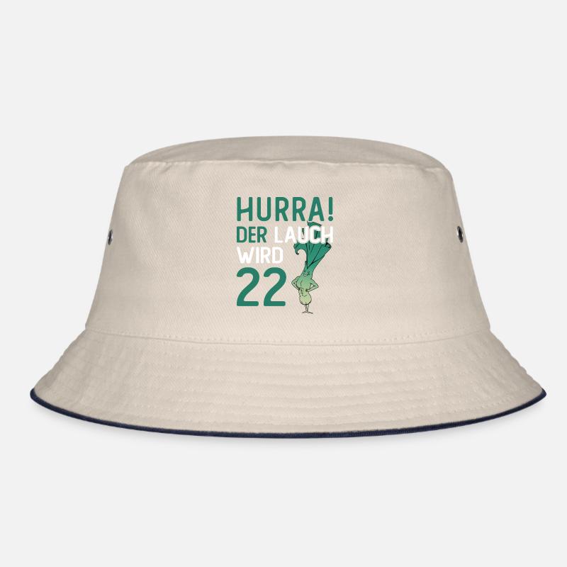 Herren 22. Geburtstag Hurra der Lauch wird 22 Bucket Hat