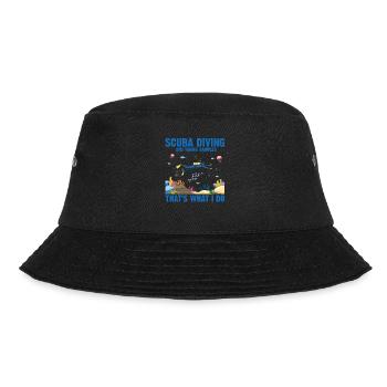 Diving Diver Marine Biologist Marine Biology Ocean - Bucket Hat - black - Front - Lela (165cm)