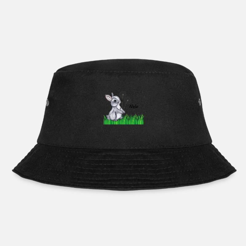 Hase Name Geschenk Nele - Bucket Hat - Schwarz