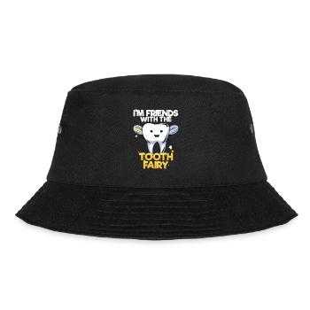 Dentist Dental Assistant Tooth Fairy I Gift - Bucket Hat - black - Front - Lela (165cm)