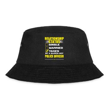 Lustig sein und ihr Geschenk Polizist - Bucket Hat - Schwarz - Vorne - Lela (165cm)