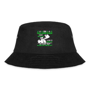 Radladerfahrer wenn fertig ist Radlader - Bucket Hat - Schwarz - Vorne - Lela (165cm)