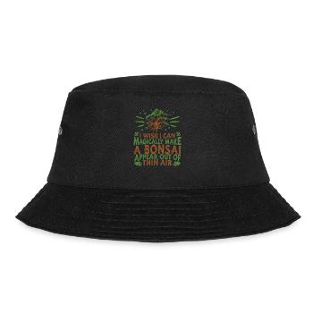 Bonsai Tree - Bucket Hat - black - Front - Lela (165cm)