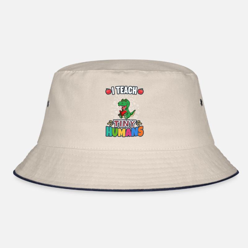 I Teach Tiny Humans Elementary School Teacher Bucket Hat