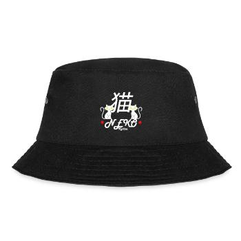 Das Japanische Wort für Katze ist Neko - Bucket Hat - Schwarz - Vorne - Lela (165cm)