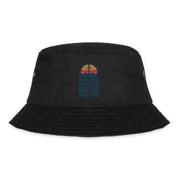 Captain Captains Boating Gift - Bucket Hat - black - Front - Lela (165cm)