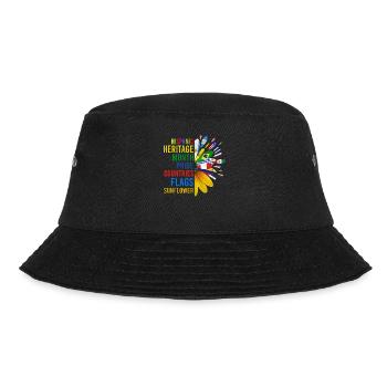 Hispanic Heritage Month Pride Countries Flags Sunf - Bucket Hat - Schwarz - Vorne - Lela (165cm)