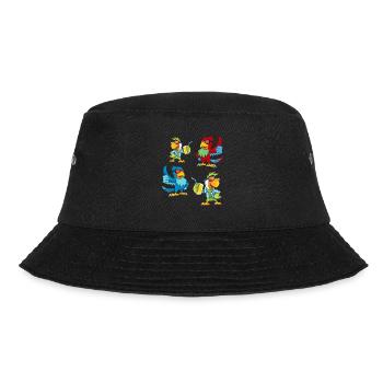 Parrot Birds Sunglasses Cool Parrot Birds & - Bucket Hat - black - Front - Lela (165cm)