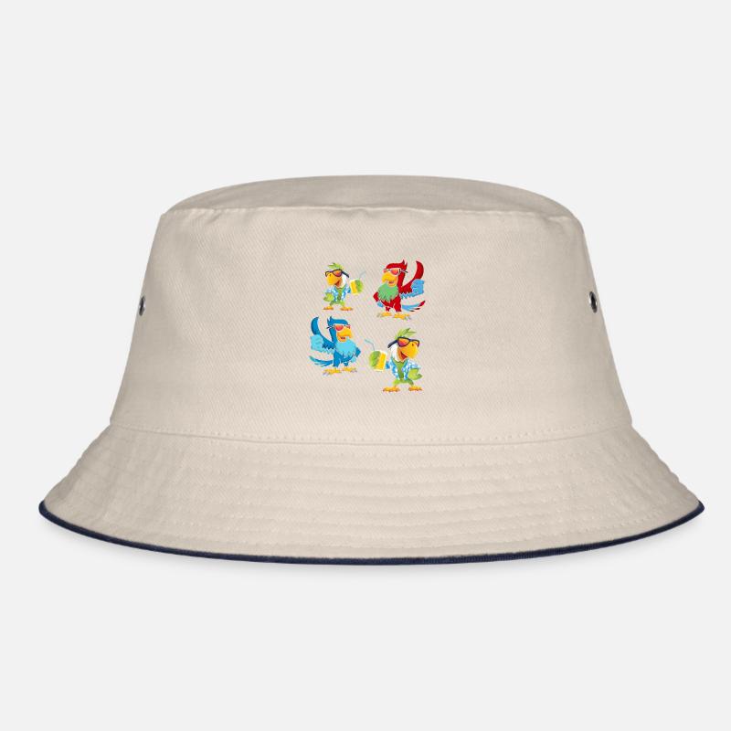 Parrot Birds Sunglasses Cool Parrot Birds & Bucket Hat