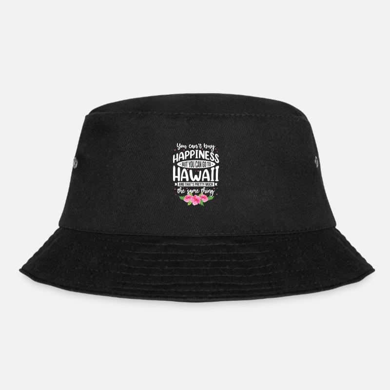 Hawaii - Bucket Hat - Schwarz