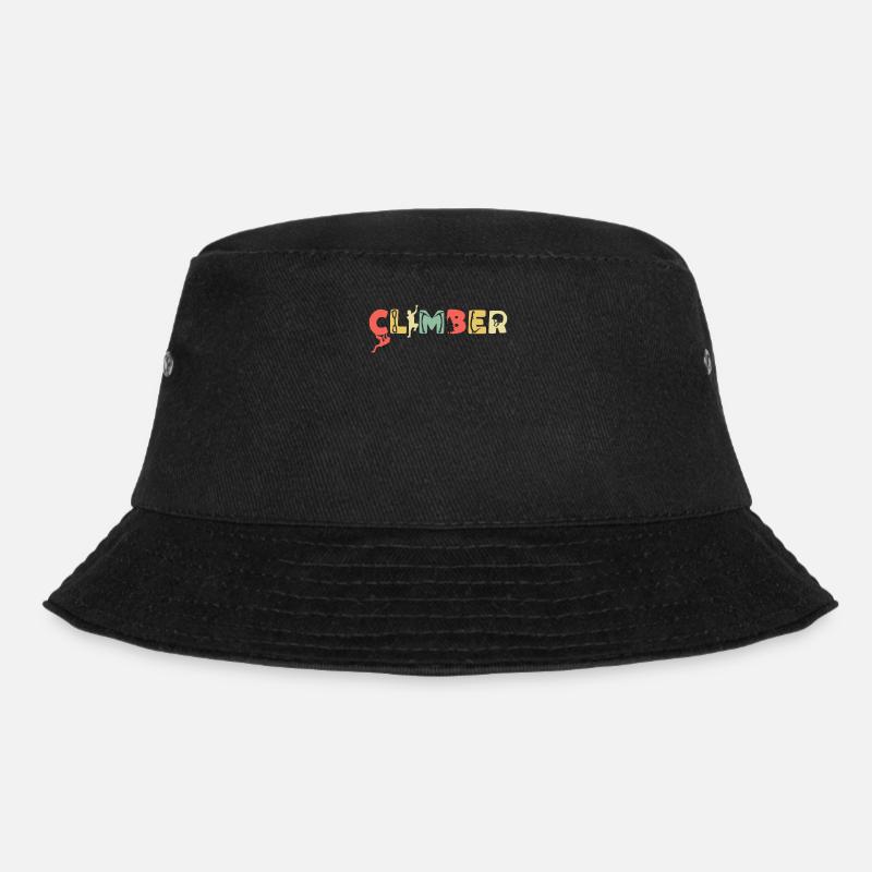 Klettern Bergsport Kletterer - Bucket Hat - Schwarz