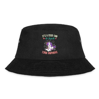 Good Day To Teach Tiny Humans Elementary Teacher - Bucket Hat - black - Front - Lela (165cm)